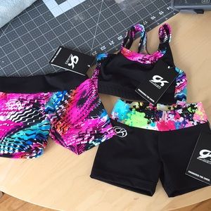 NWT GK elite sports bra with 2 spandex sports